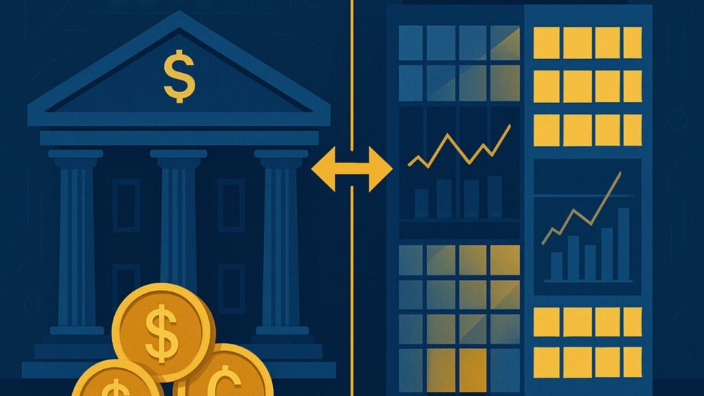 qual a diferença de bancos e corretoras