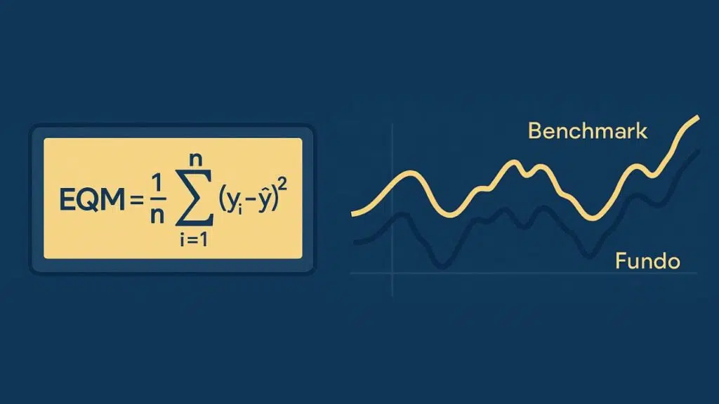 Erro Quadrático Médio na avaliação de fundos de investimento, EQM, fundos de gestão passiva, benchmark, análise de desempenho, métricas financeiras