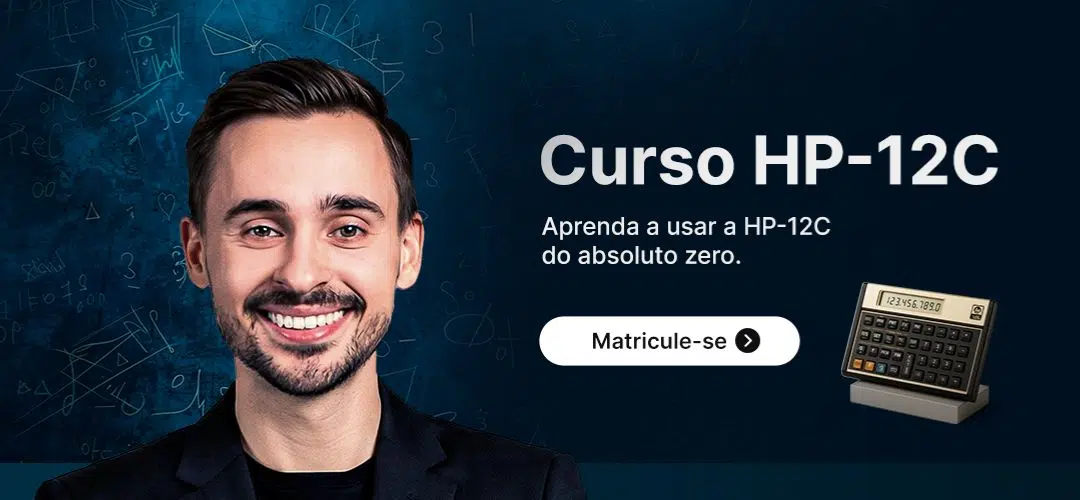 Curso HP-12C, Curso para calculadora hp12c, preparatório hp12c, como usar hp12c