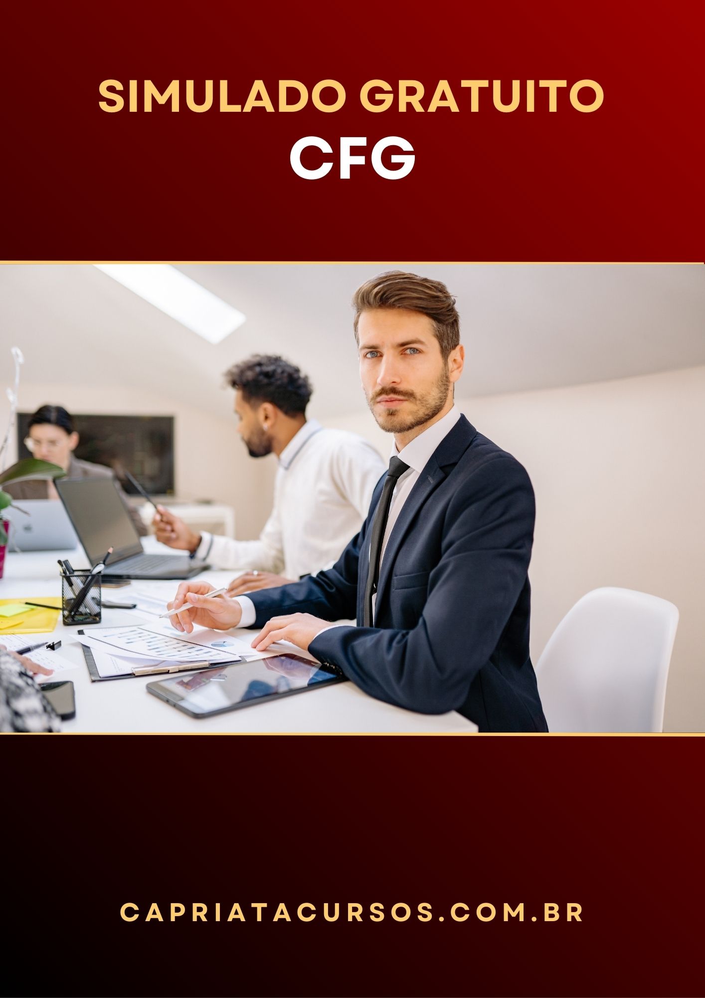 simulado cfg, certificação cfg, prova cfg, questões cfg