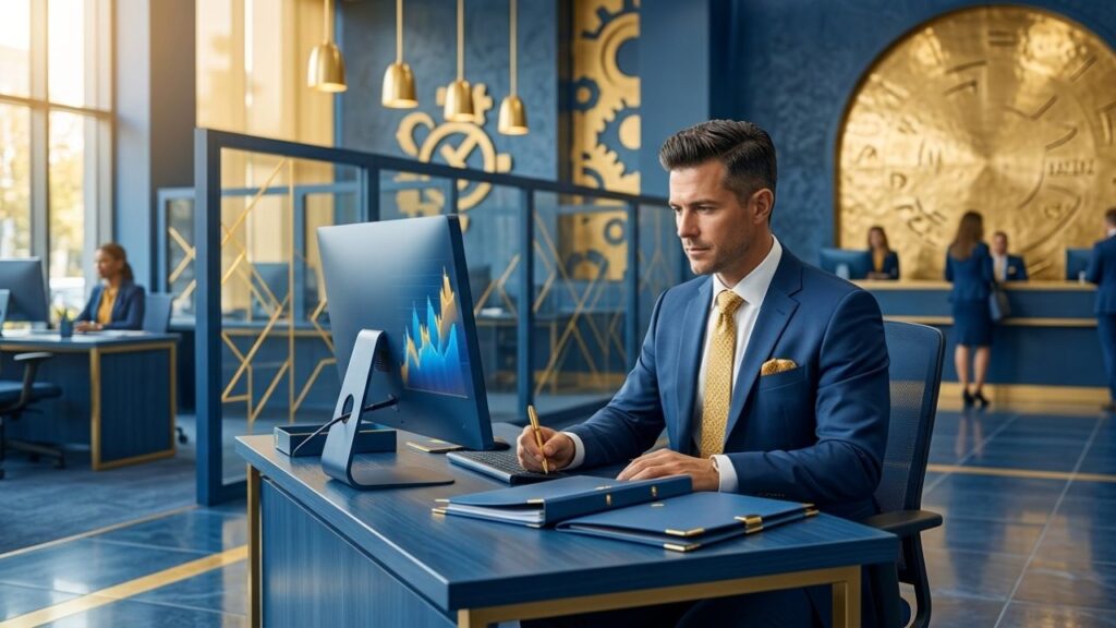 como trabalhar em banco, carreira bancária, concurso bancário, estágio em banco, jovem aprendiz banco, certificações financeiras, CPA-10, banco público, banco privado, Capriata Cursos