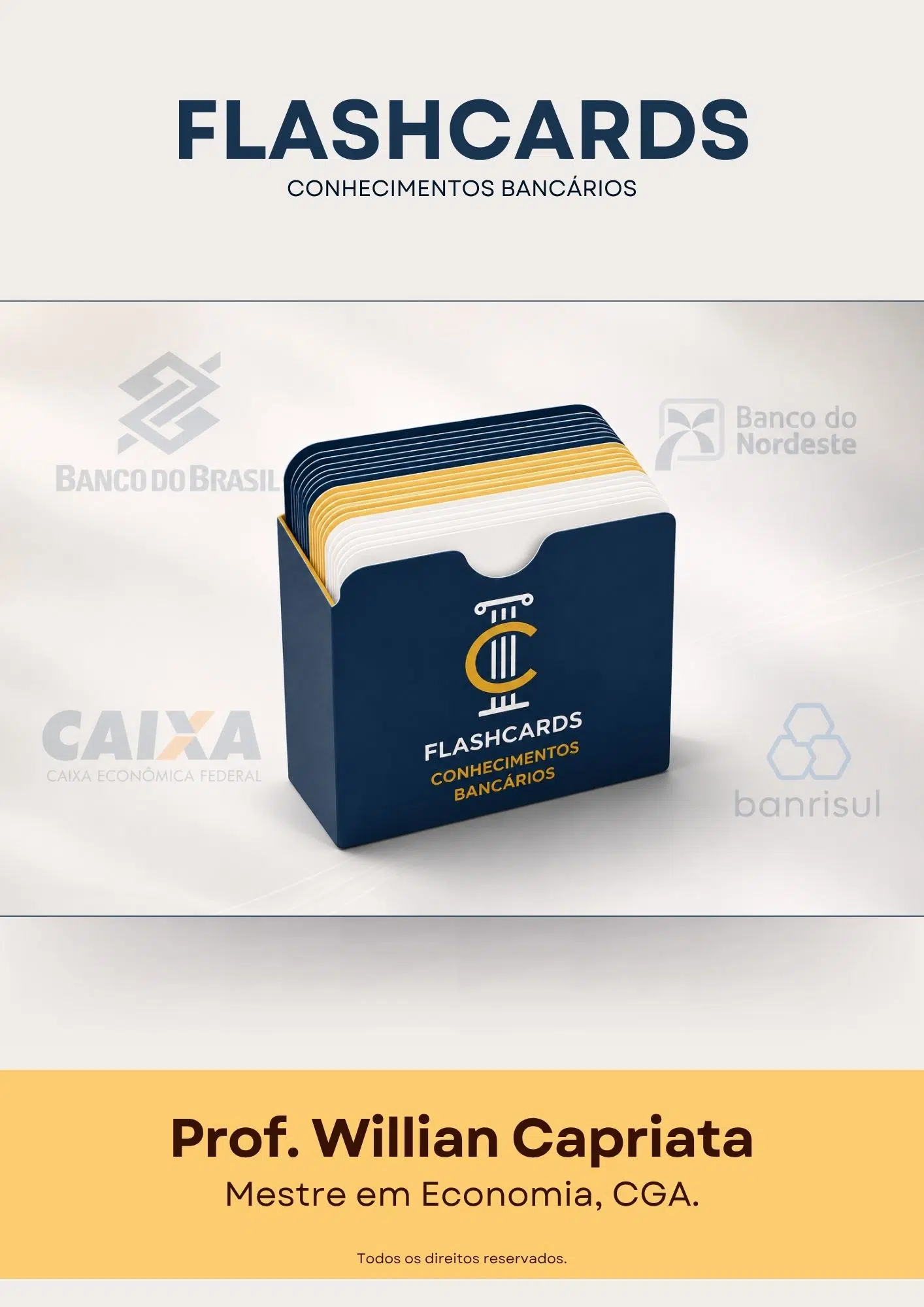 flashcards conhecimentos bancários, capriata
