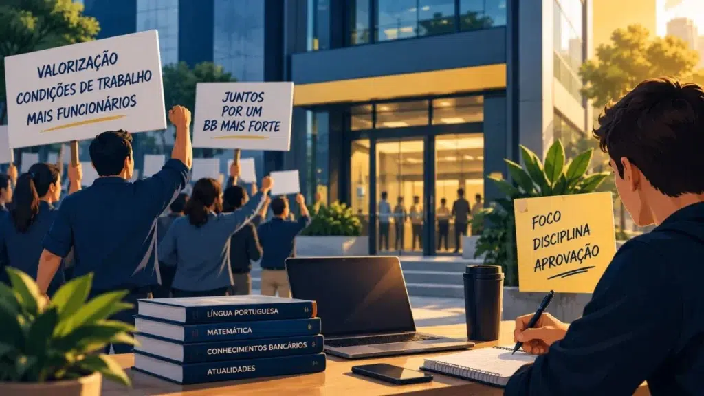 Concurso Banco do Brasil em cenário de greve e pressão por novas contratações