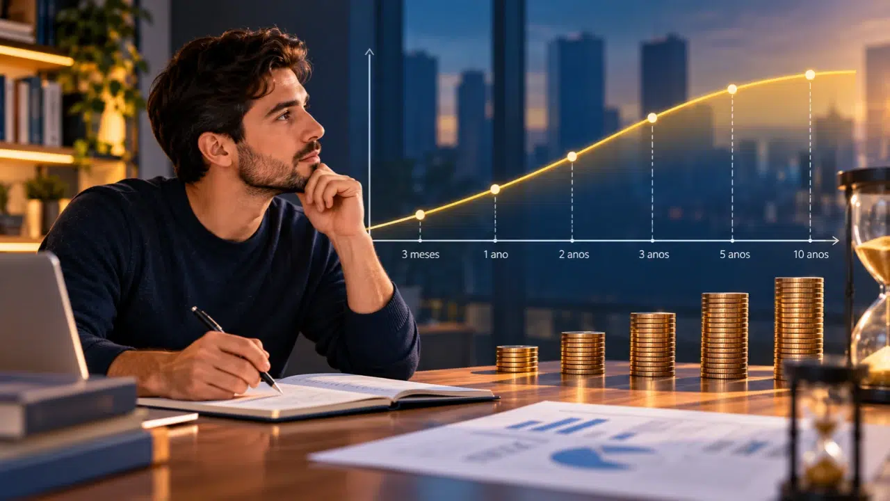 Curva de juros relacionando taxas spot e diferentes prazos de vencimento